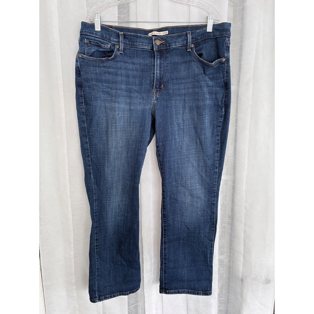 Levis 414 Classic Straight Jeans Womens‎ 20S Blue Stretch Denim 5-Pocket